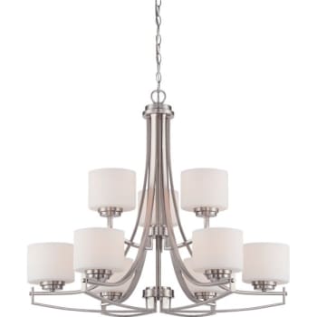 Image for Designers Fountain Axel 9-Light Hanging Indoor Chandelier (Glass) from HD Supply