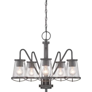 Image for Designers Fountain Darby 5-Light Hanging Indoor Chandelier (Glass) from HD Supply
