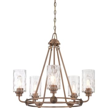 Image for Designers Fountain Gramercy Park 5-Light Indoor Chandelier (Old Satin Brass) from HD Supply