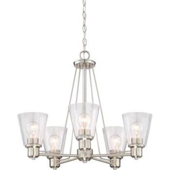 Image for Designers Fountain Printers Row 5-Light Indoor Chandelier (Satin Platinum) from HD Supply