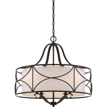 Image for Designers Fountain Avira 4-Light Indoor Chandelier (Fabric) from HD Supply
