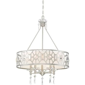 Image for Designers Fountain Brentwood Satin Platinum 5-Light Chandelier from HD Supply