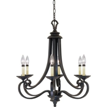 Image for Designers Fountain Barcelona 6-Light Hanging Indoor Chandelier from HD Supply