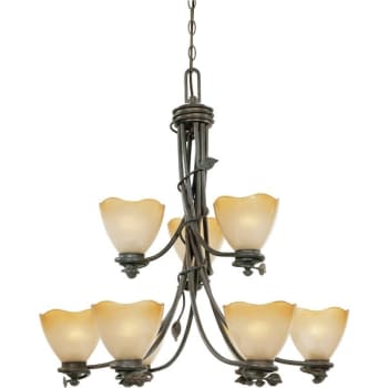 Image for Designers Fountain Timberline 9-Light Chandelier (Glass) from HD Supply