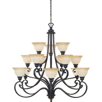 Image for Designers Fountain Barcelona 15-Light Hanging Indoor Chandelier (Glass) from HD Supply