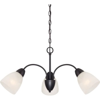 Image for Designers Fountain Torino 3-Light Hanging Indoor Chandelier (Glass) from HD Supply