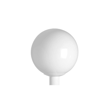 Image for Liteco 16" Outdoor Globe Post Top, E26, White Fitter With White Acrylic Globe from HD Supply