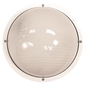 Image for Liteco 10.25" Outdoor Composite Fixture, E26 Socket, White With Frost Lens from HD Supply