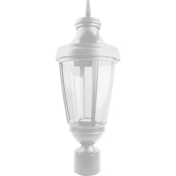 Image for Liteco Post Top Composite Fixture, E26 Socket, White Housing With Clear Lens from HD Supply