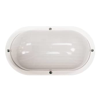 Image for Liteco 4" X 10.5" Outdoor Wall Mount Fixture, E26, White With Frost Lens from HD Supply