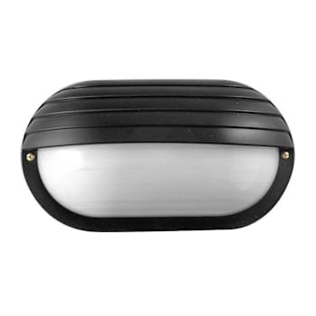 Image for Liteco 4.25" X 10.5" Outdoor Wall Mount, E26, Black With Frost Lens from HD Supply