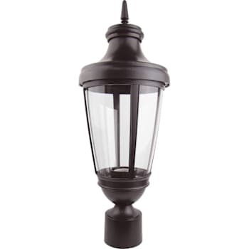 Image for Liteco Post Top Composite Fixture, E26 Socket, Bronze Housing With Clear Lens from HD Supply