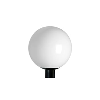 Image for Liteco 14" Outdoor Globe Post Top, E26, Black Fitter With White Acrylic Globe from HD Supply