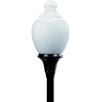 Image for Liteco 35.75" Commercial Acorn Post Top, E26, Black With Frosted Textured Lens from HD Supply