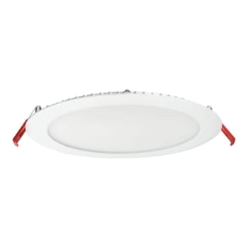 Juno 8" Wafer-Thin LED Downlight, Switchable Lumens & Cct, 120-277v, Matte White