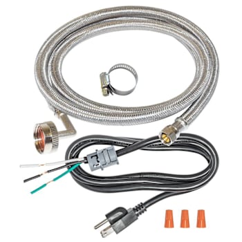 Eastman Universal Dishwasher Installation Kit 3/8 Comp X 3/8 Comp 6-Ft Power