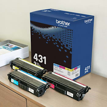 Image for Brother Tn431 Original Laser Toner Cartridge Cyan/Magenta/Yellow Package Of 3 from HD Supply
