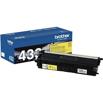 Brother Tn433y Original High Yield Laser Toner Cartridge Yellow