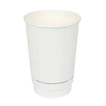 Image for Bunzl Jvdw16wht93 Hot Cup 16-Oz Dwpaper White Double Wall 93mm Case Of 500 from HD Supply