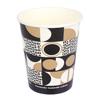 Bunzl Jvsw08stkcof Hot Cup 8-Oz Swpaper Coffee Stock Print 80mm Case Of 1000