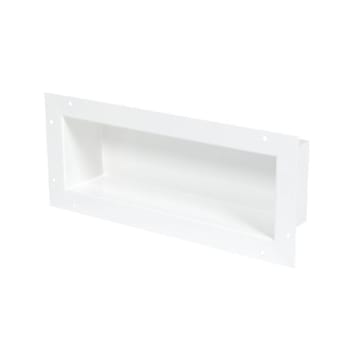 Bestcare Whitehall Ligature-Resistant Recessed Shelf, White 16.5w X 5.5h X 4.25d