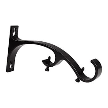 Lumi Home Furnishings 1" Double Curtain Rod Bracket, Oil Rubbed Bronze Pack Of 4