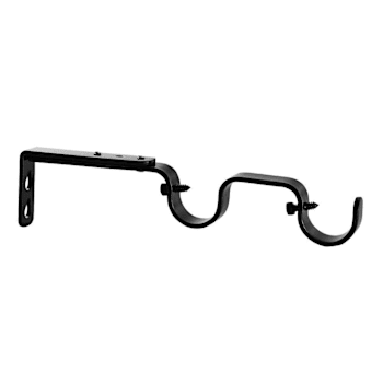 Lumi Home Furnishings 1" Double Curtain Rod Bracket Oil Rubbed Bronze Pack Of 4