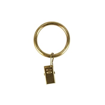 Image for Lumi Home Furnishings 1-1/4" Clip Rings For 3/4" Rod, Champagne, Pack Of 7 from HD Supply