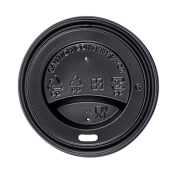 Bunzl Jvsl08ppb80 Dome Sip Lid Blackpp 80mm Fits 8-Oz Case Of 1000