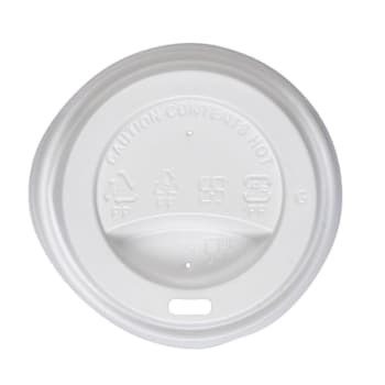 Bunzl Jvsl08ppw80 Dome Sip Lid Whitepp 80mm Fits 8-Oz Case Of 1000