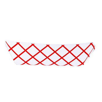 Bunzl J250 Food Tray 2.5-Lb Red Chkpaper Clay Coated #250 Case Of 500