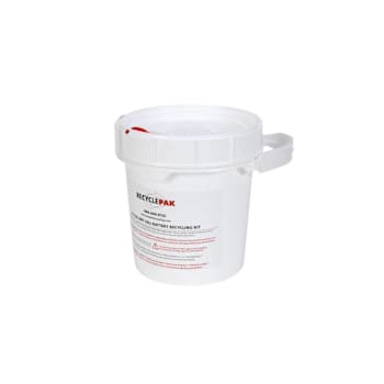 Veolia Recyclepak 1/2 Gal Dry Cell Battery Recycling Pail