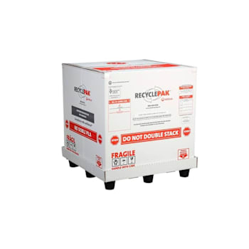 Veolia Recyclepak Cubic Yard Mixed Lamps Recycling Kit, 36" X 36" X 36"