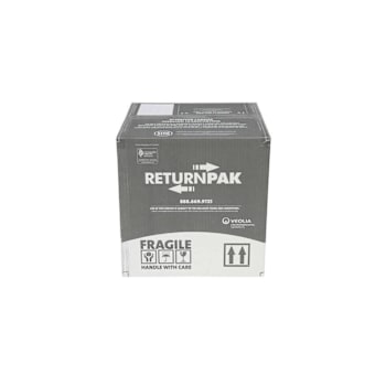 Veolia Returnpak California 40 Aerosol Can Recycling Box, 15" X 15" X 15"