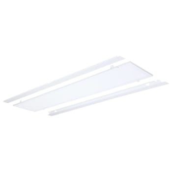 SATCO 1'X4' LED Flat Troffer Retrofit, Adjustable Cct, 20/30/40 Watt Matte White