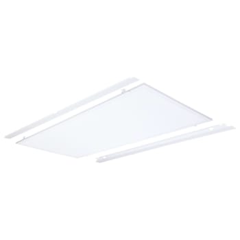 SATCO 2'X4' LED Flat Troffer Retrofit, Adjustable Cct, 30/40/50 Watt Matte White