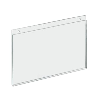 Omnimed Wall Mounted Horiz Small Acrylic Sign Holder 8.5" X 6.25" Package Of 5