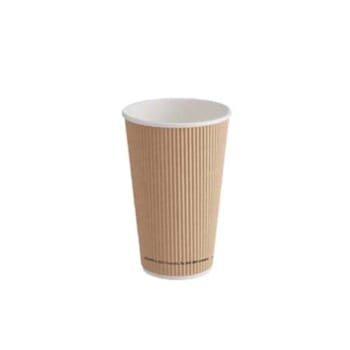 Image for Bunzl Jvrw16kft90 Hot Cup 16-Oz Rwpaper Kraft Ripple Wall 90mm Case Of 500 from HD Supply