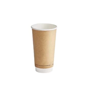 Image for Bunzl Jvdw24kft93 Hot Cup 24-Oz Dwpaper Kraft Double Wall 93mm Case Of 300 from HD Supply
