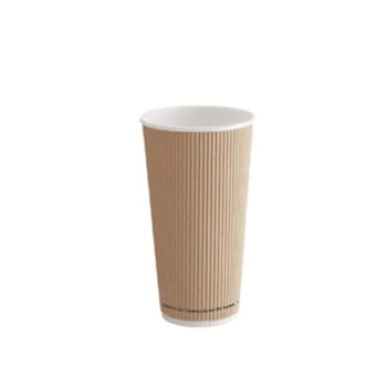 Image for Bunzl Jvrw20kft90 Hot Cup 20-Oz Rwpaper Kraft Ripple Wall 90mm Case Of 500 from HD Supply
