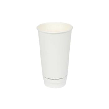 Image for Bunzl Jvdw20wpla93 Hot Cup 20-Oz Dwpaper Pla Wht Double Wall 93mm Case Of 400 from HD Supply