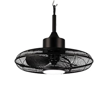 Image for Wynwood 20" Markham Outdoor Ceiling Fan With 3 CCT LED Light, Matte Black from HD Supply
