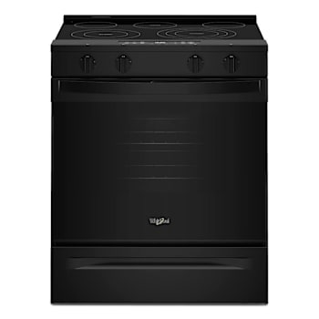 Image for Whirlpool 30-Inch Electric Smart Range With Air Cooking Technology Black from HD Supply
