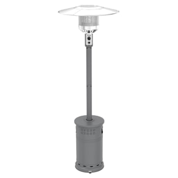 Nexgrill 48000 BTU Matte Gray Propane Standing Patio Heater With Wheels