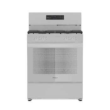 Whirlpool 30-Inch Gas Range With Crispy Mode Dishwasher Safe Grates White