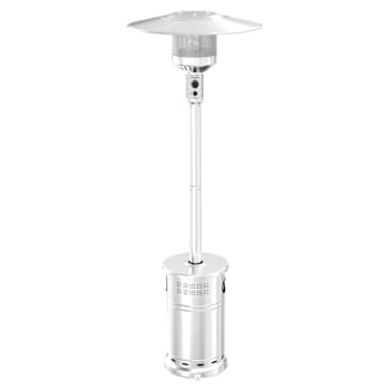 Nexgrill 48000 BTU Stainless Steel Propane Standing Patio Heater With Wheels