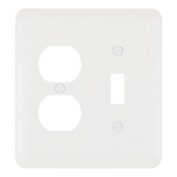 Image for Titan3 2-Gang Toggle/Duplex Metal Wall Plate, White Textured, Package Of 20 from HD Supply