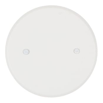 Titan3 5" Round Blank Maxi Metal Wall Plate, White Textured, Package Of 10