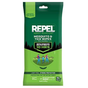 Repel Mosquito & Tick Insect Repellent Wipes 15-Count Case Of 6