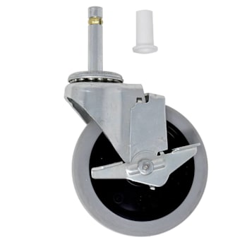 Image for Rubbermaid Commercial 4" Swivel Stem Caster With Brake And Insert from HD Supply